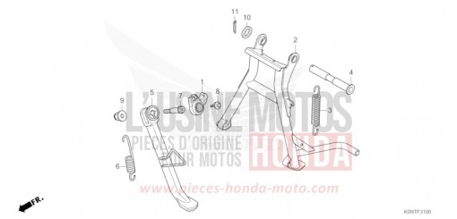 BEQUILLE CBF125MEFT de 2026